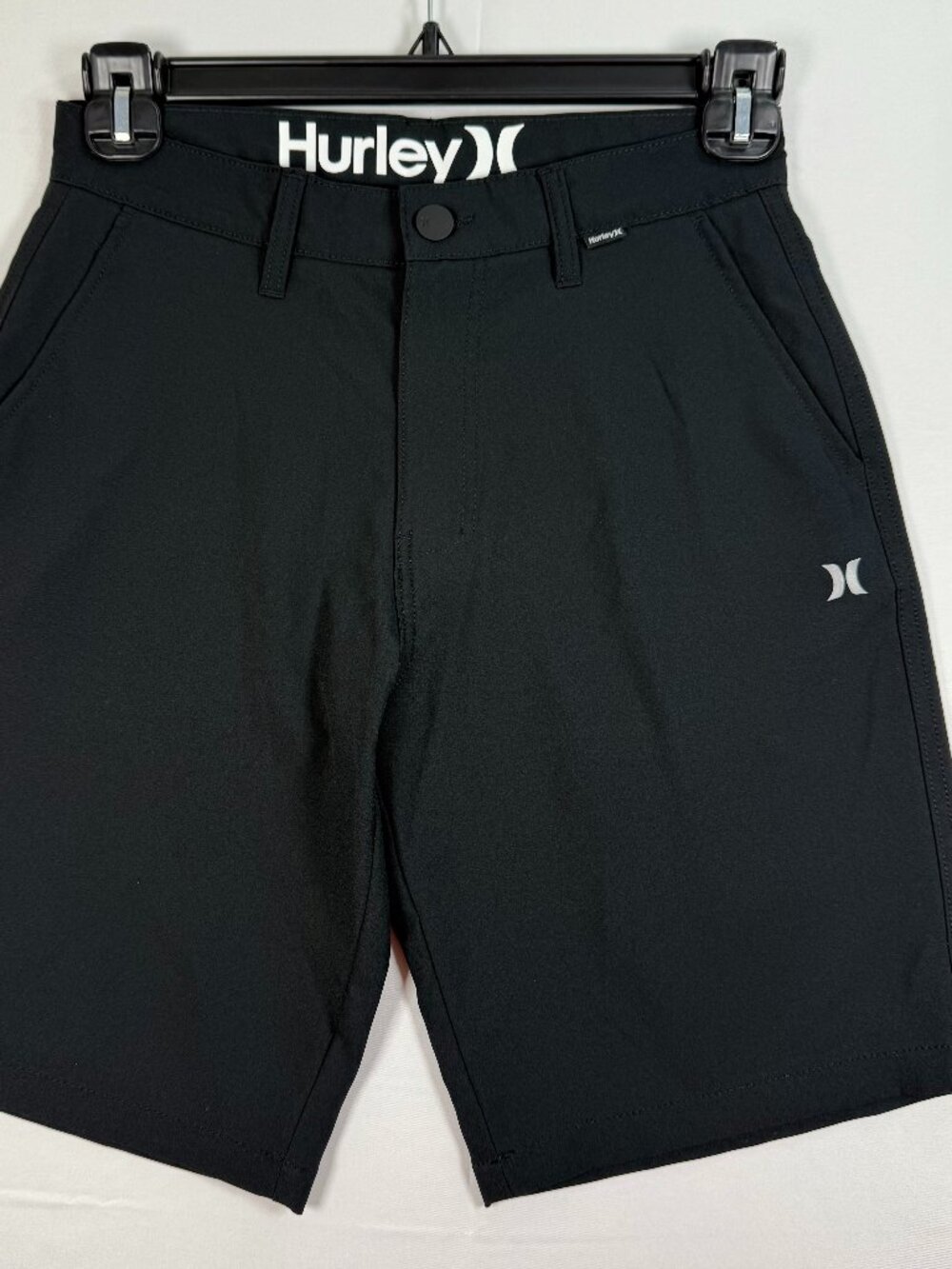 Hurley Hybrid Walk Shorts Black Size 29 Quick Dry Boardshorts 9" Inseam